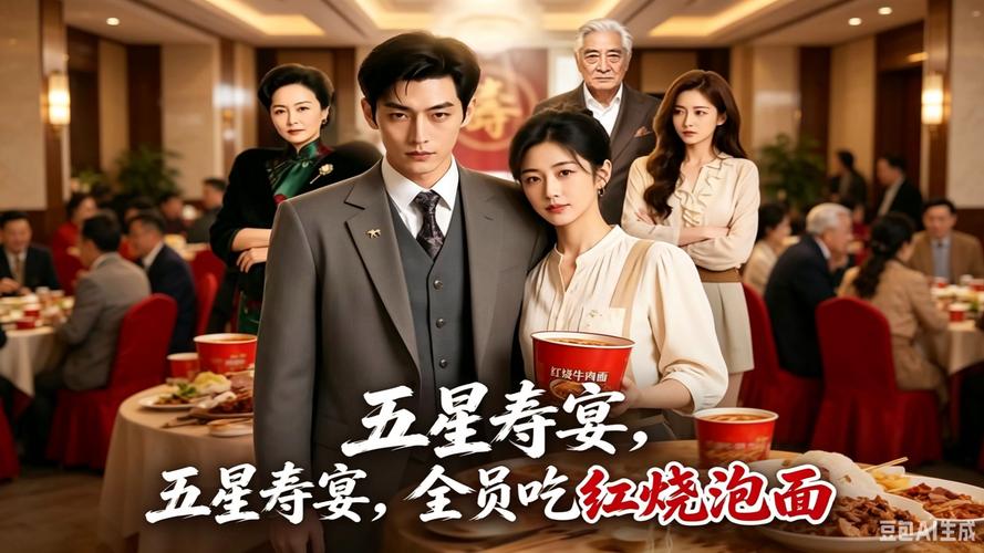 🔥50.五星寿宴，全员吃红烧泡面（80集）AI短剧