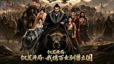 🔥147.饥荒开局：我携百女驯兽立国（66集）AI短剧